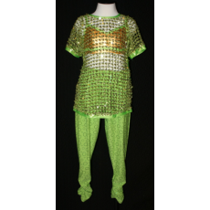 green used dance costume