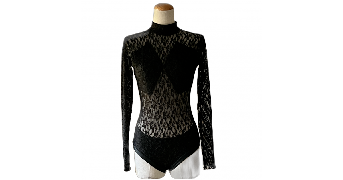 Lace Bodysuit - Black - Adult S | reCREATE Mrkt